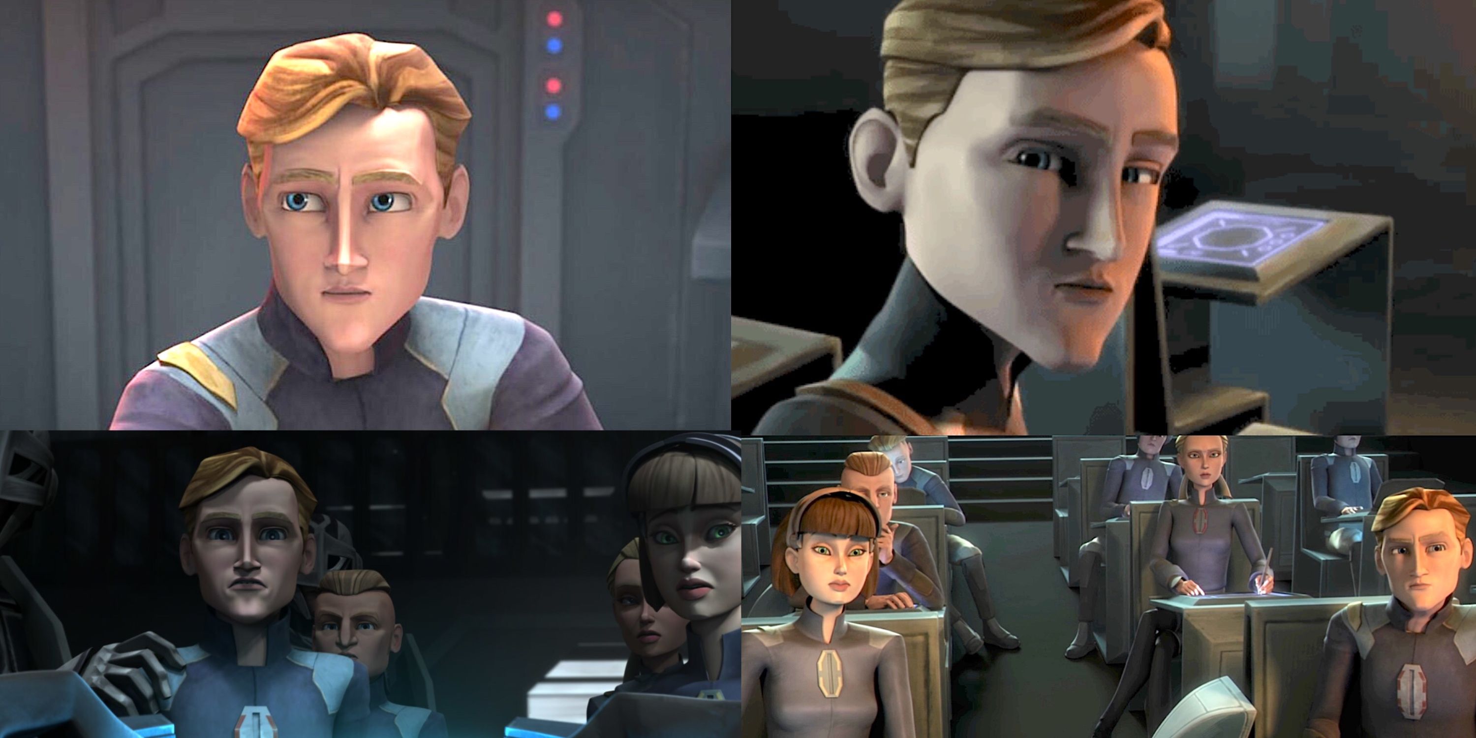 nScreenshots of Korkie Kryze from the clone wars episode "The academy"