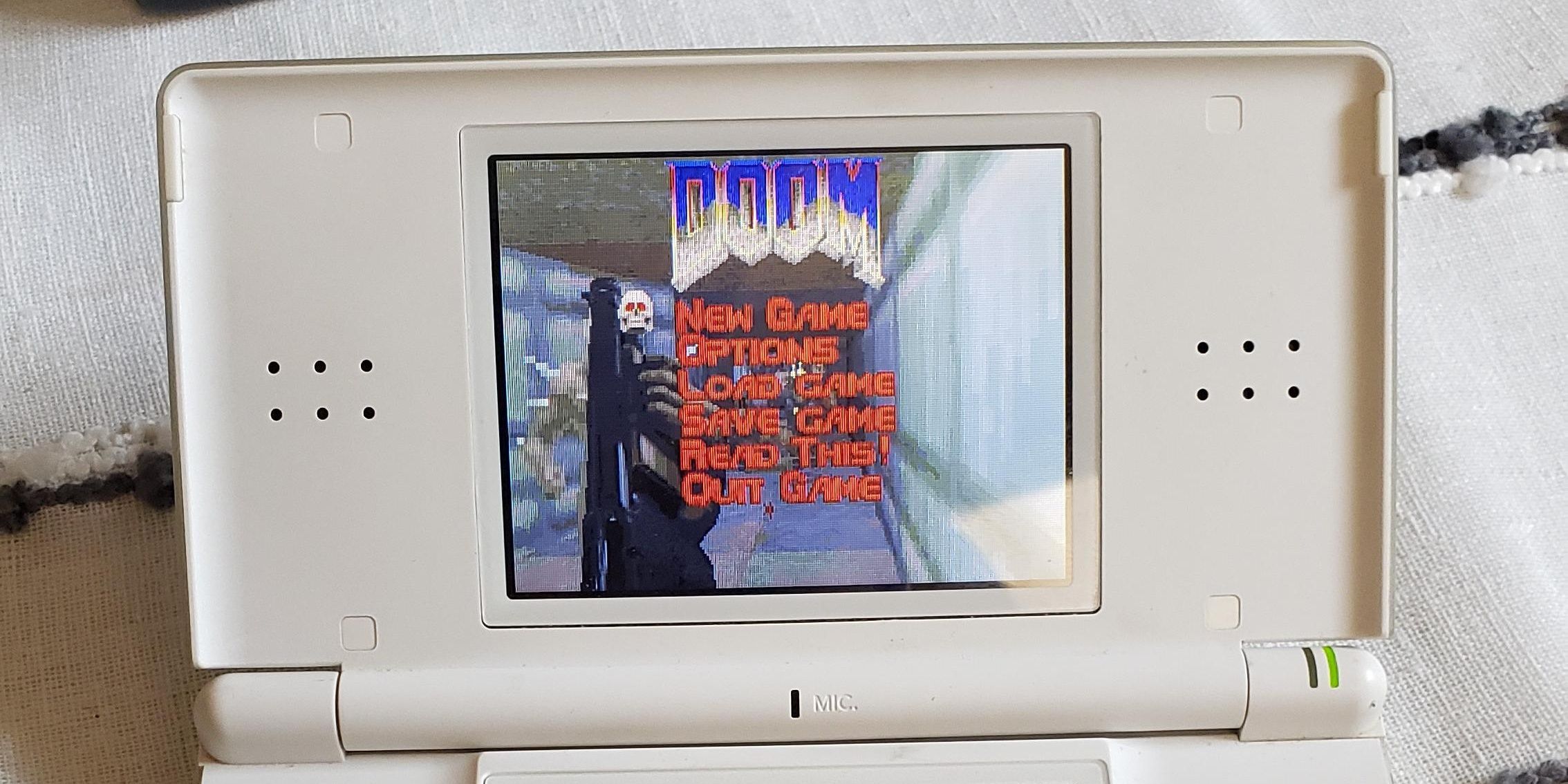 Nintendo DS running Doom