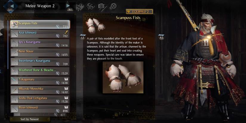 Nioh 2  - Scampuss Fists