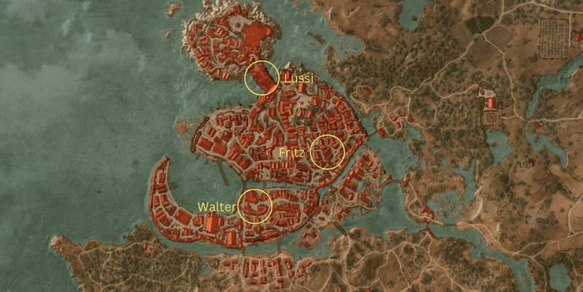 Lussi, Fritz, Walter Locations in Witcher 3