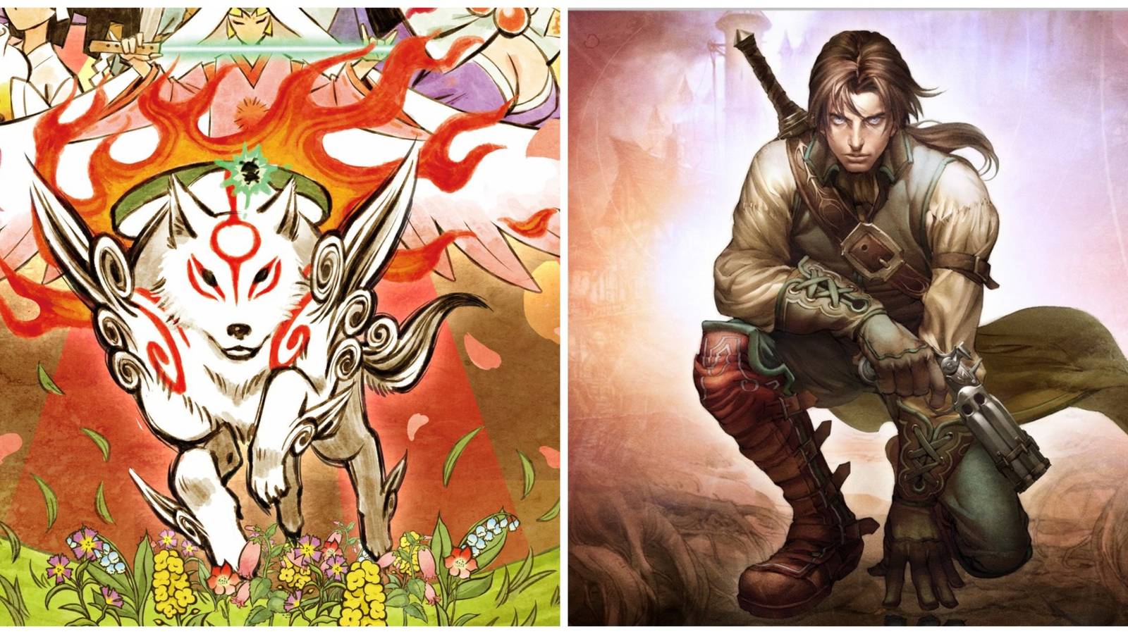 (Left) Okami (Right) Fable
