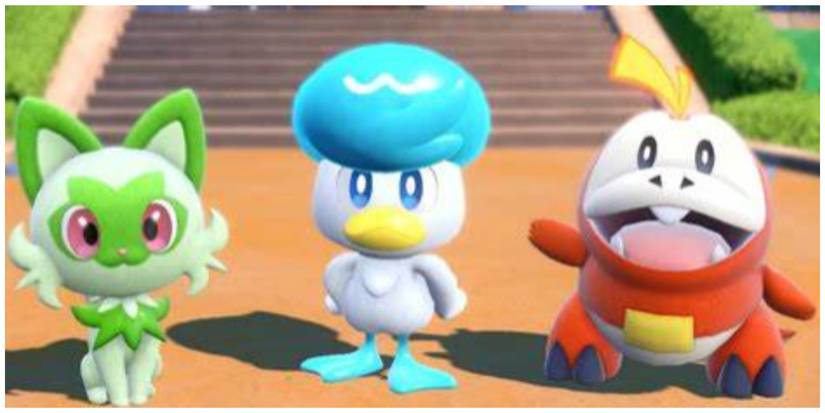 Paldea Pokemon Starter Trio Scarlet and Violet