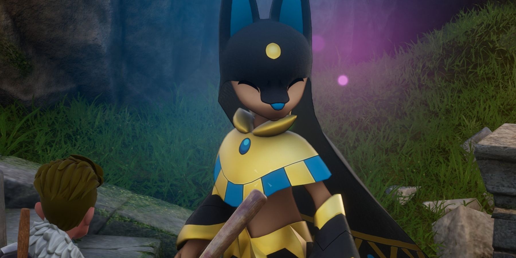 A picture of Anubis from Palworld, facing towards the camera