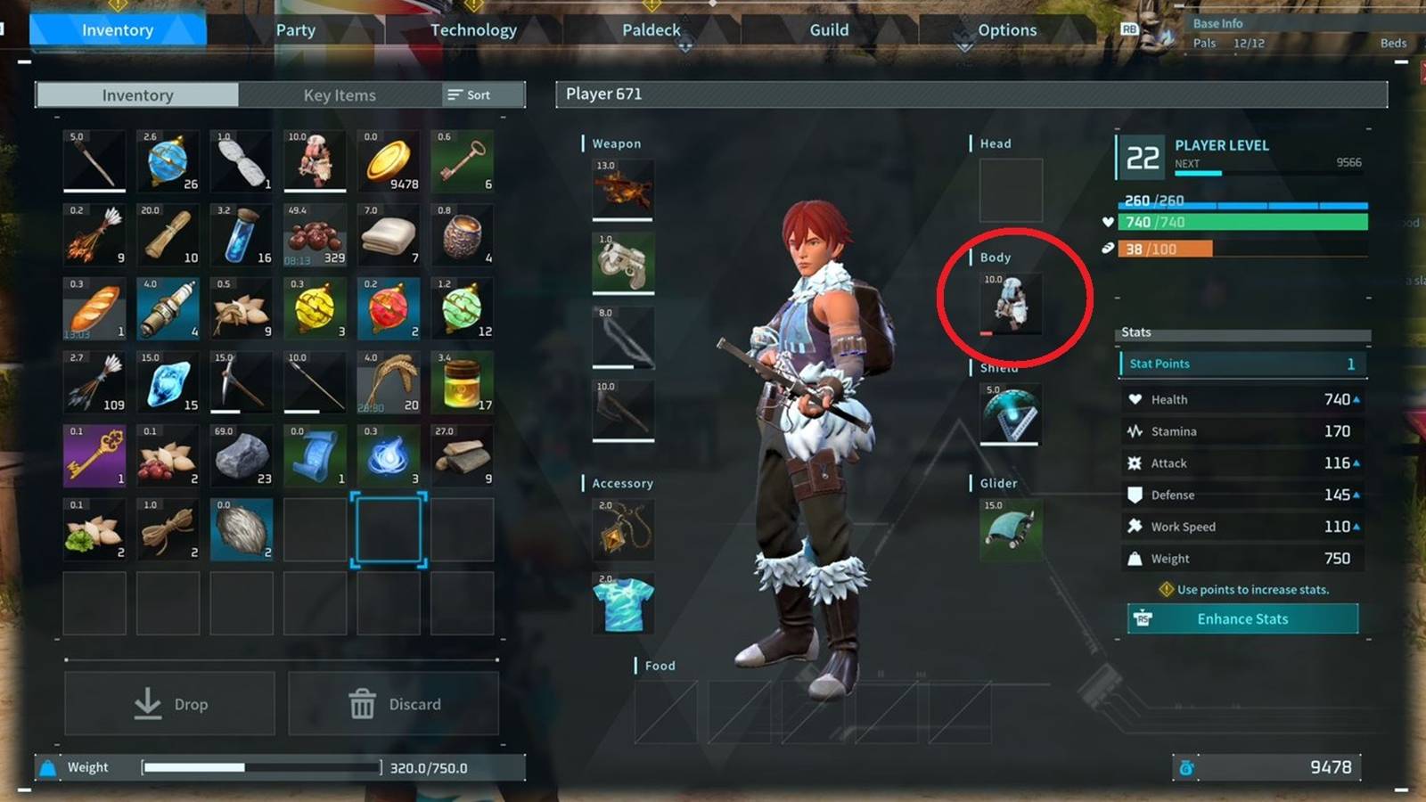 palworld armor damaged