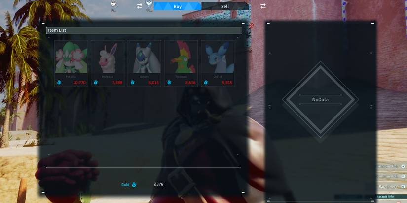 Palworld - Black Marketeer Inventory