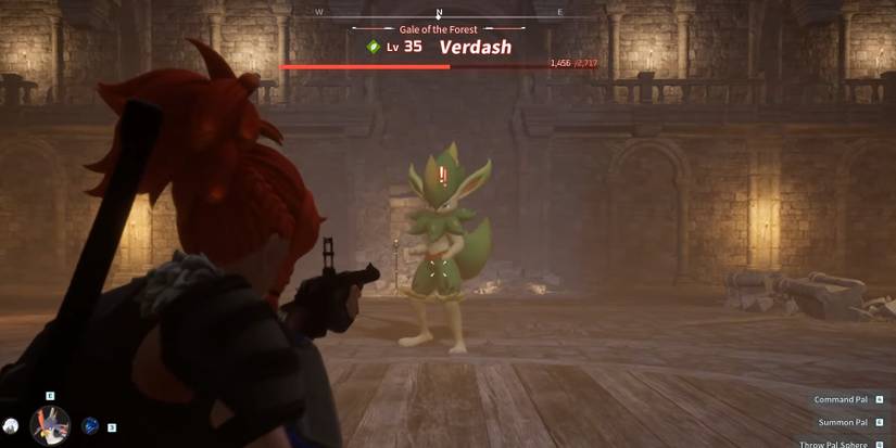 palworld shooting verdash with gun