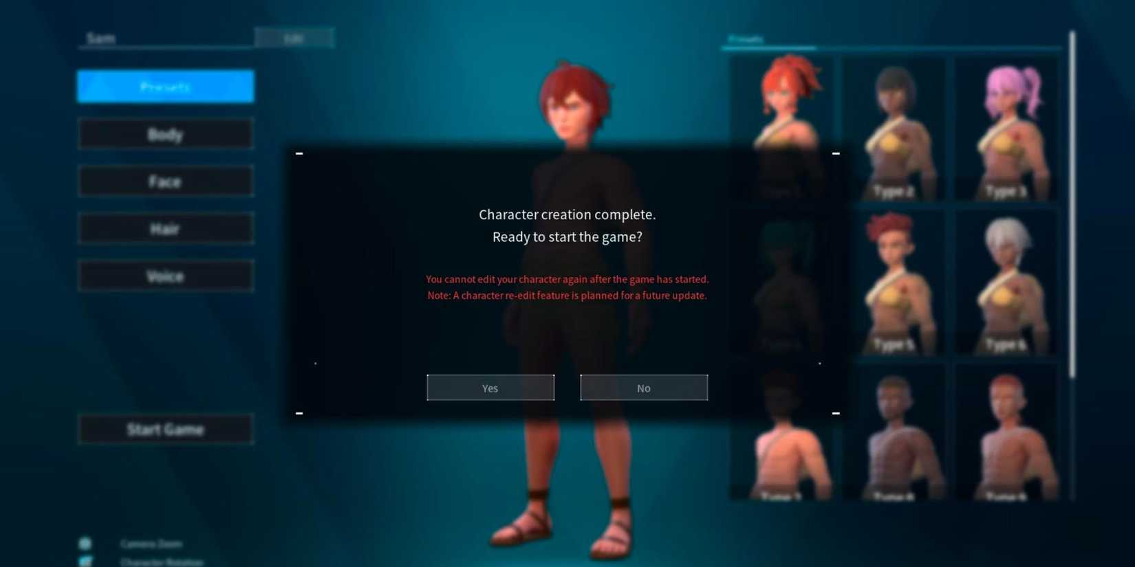 palworld character customization