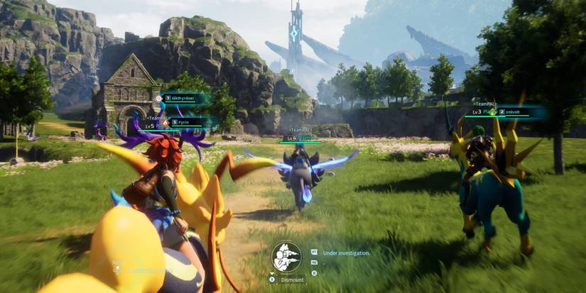 Palworld Example Of Running Around The World Exploring