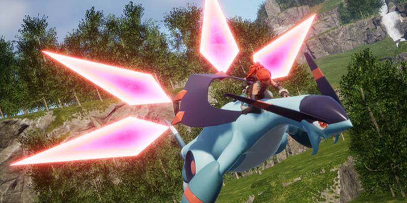 Palworld flying mount screenshot