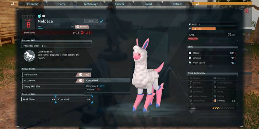 Passive Skill in Palworld