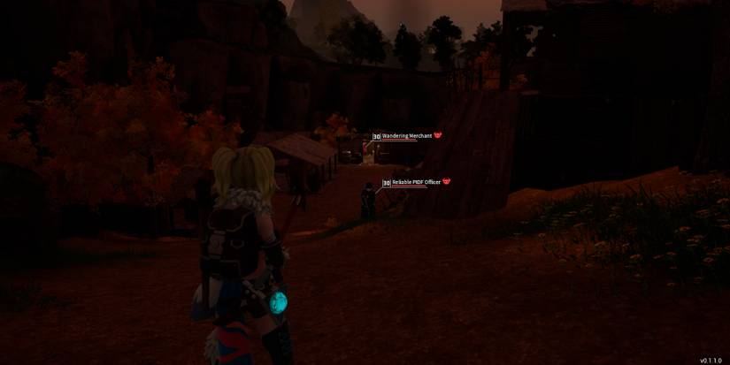 Image of the front entrance into the Small Settlement in Palworld