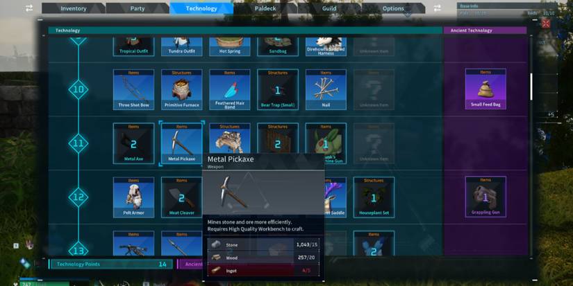 palworld Metal Pickaxe