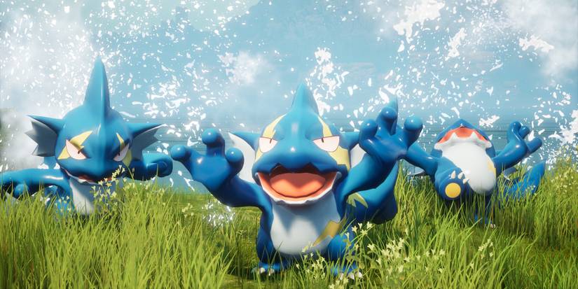 Palworld three water Pals