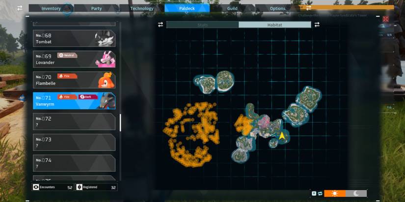 Palworld: Vanwyrm locations on the map 