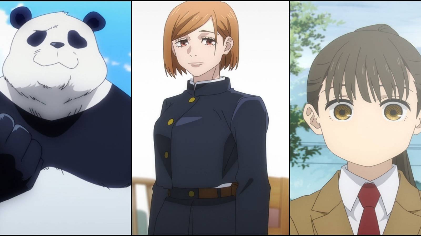 Panda, Nobara, and Fumi in Jujutsu Kaisen