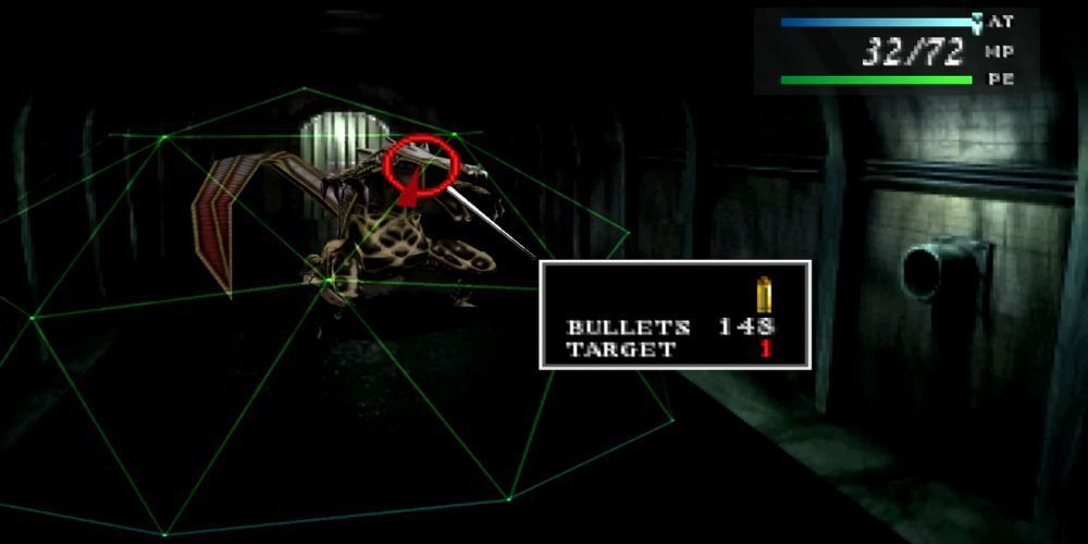 The first boss fight in Parasite Eve.