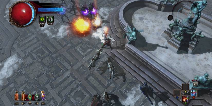 A Ranger fighting enemies with elemental damage in Path of Exile.