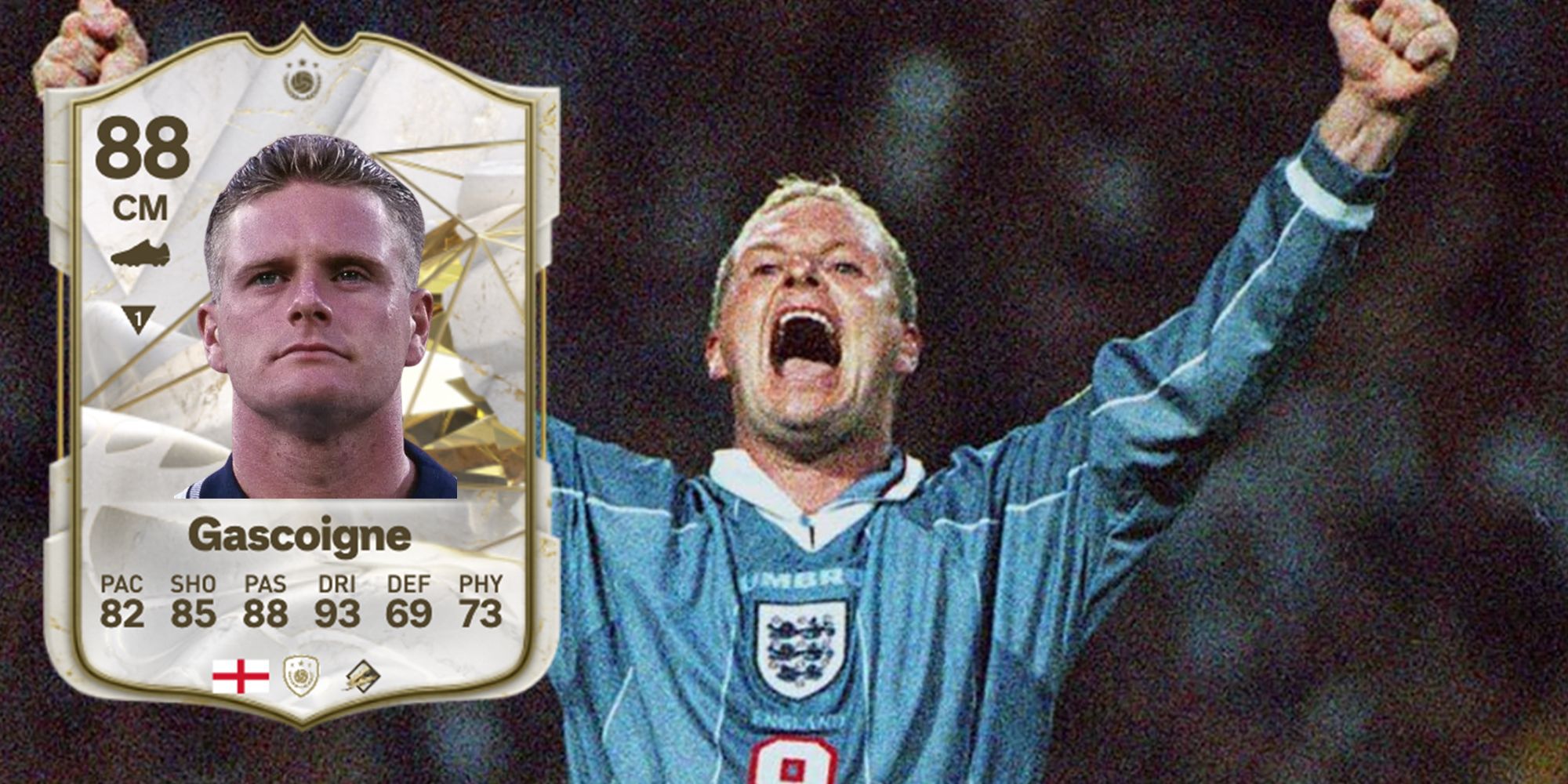 Paul Gascoigne Icon Card