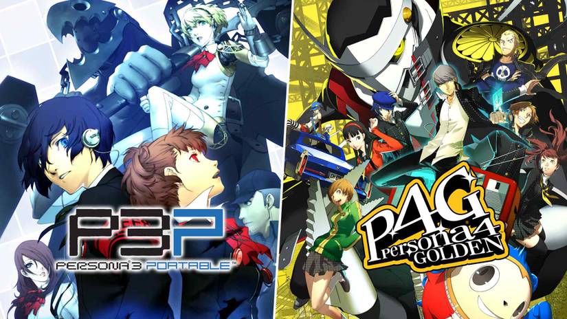 Persona 3 Portable and Persona 4 Golden bundle store artwork