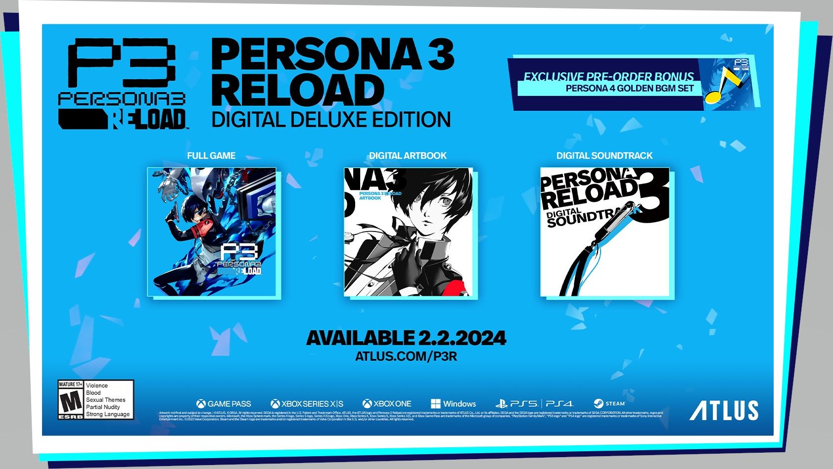 Persona 3 Reload Collector’s Edition, PlayStation 4