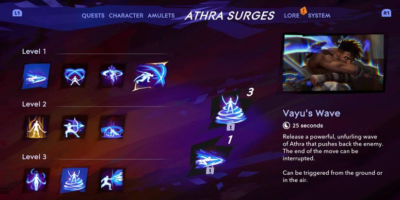 Prince of Persia: The Lost Crown - All Athra Surges and How to Get Them
