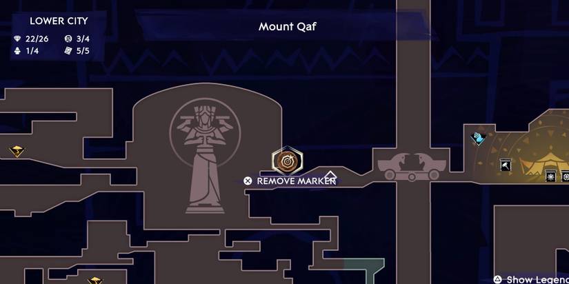 Prince of Persia: The Lost Crown - Lower City Map And Fast Travel Locations