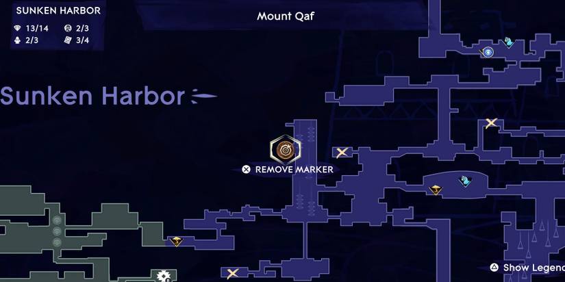 Prince of Persia: The Lost Crown - Sunken Harbor Map And Fast Travel Location