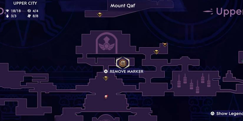 Prince of Persia: The Lost Crown - Upper City Map And Fast Travel Location