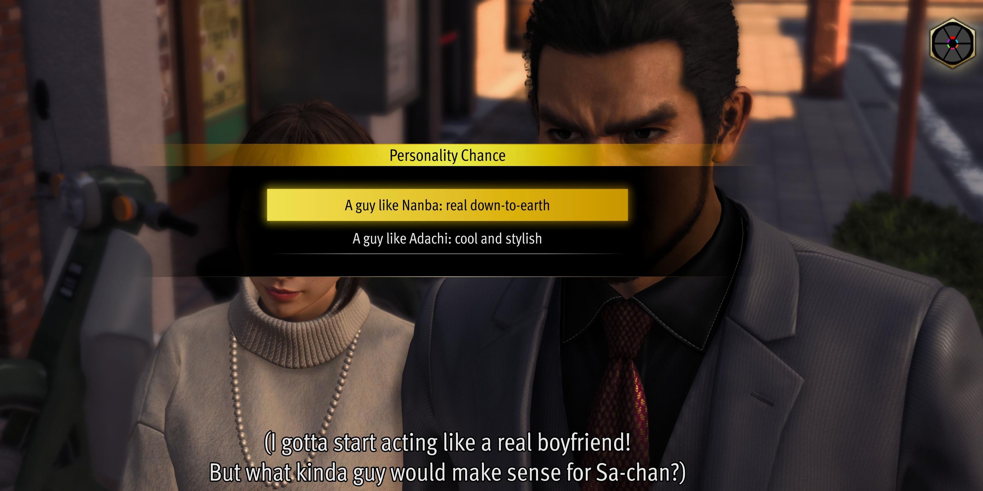 Like a Dragon: Infinite Wealth - Saeko Date Options What Kind Of Boyfriend