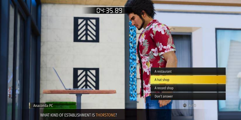 Like a Dragon: Infinite Wealth - Anaconda Escape Quiz 2 Answer Red Chest Password