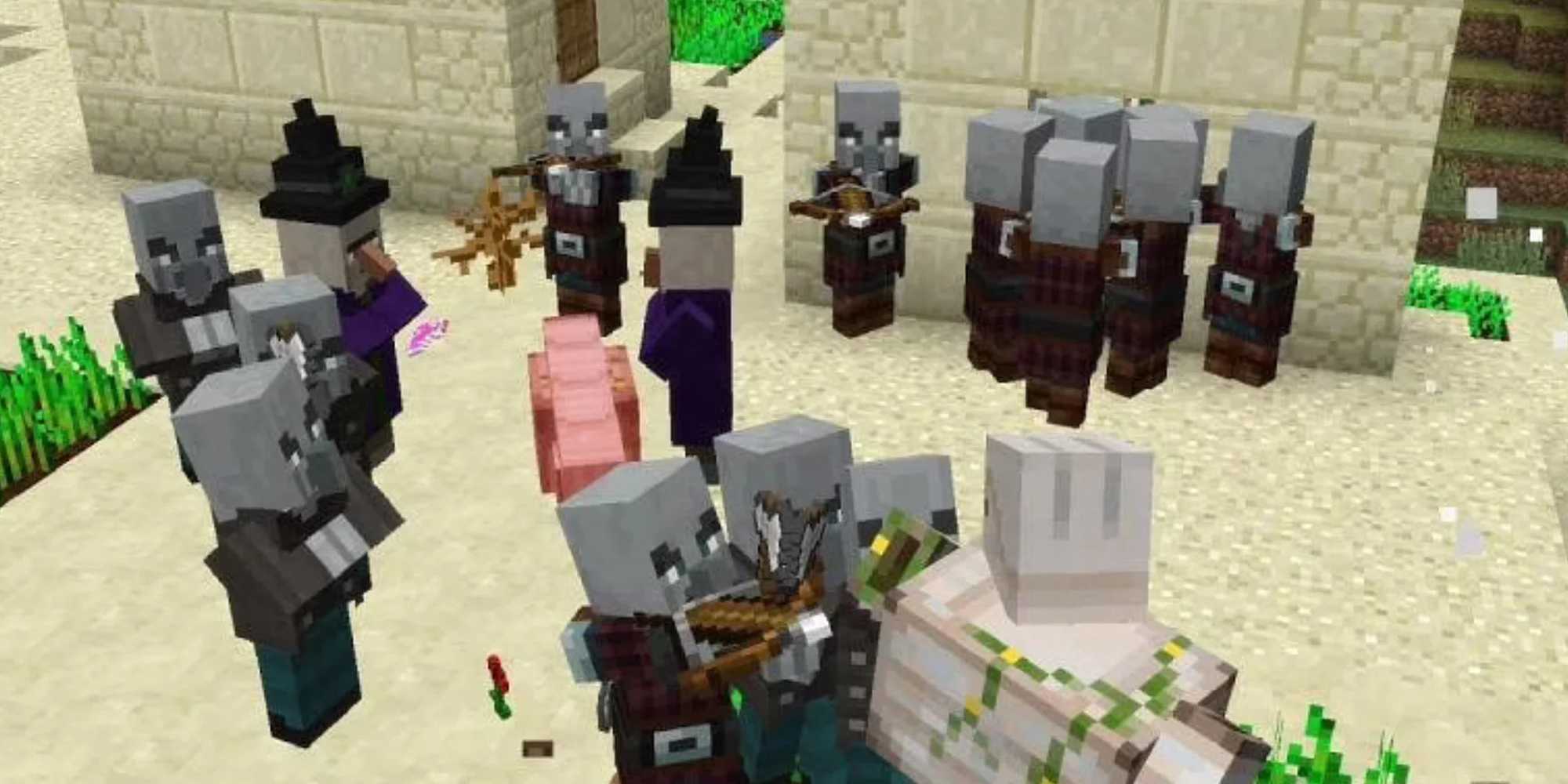 Pillager Minecraft Player Discovers Bizarre Pillager Outpost While Exploring