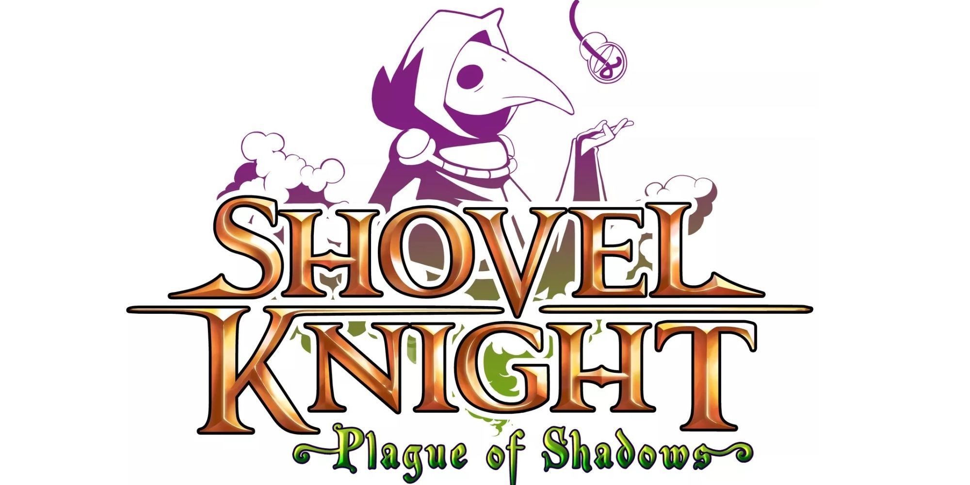 The logo for Shovel Knight Plague of Shadows