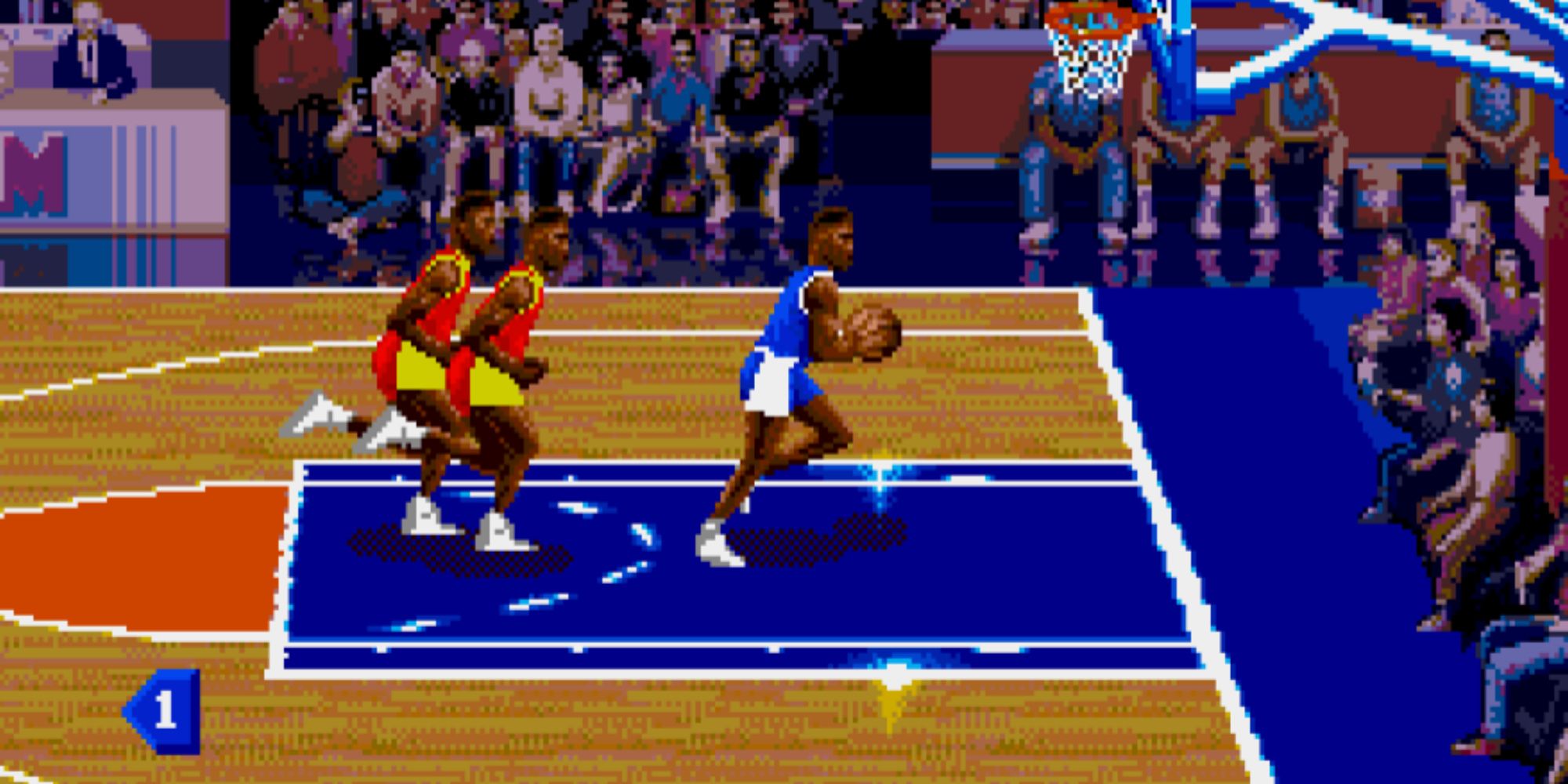 Playing a match in NBA Jam