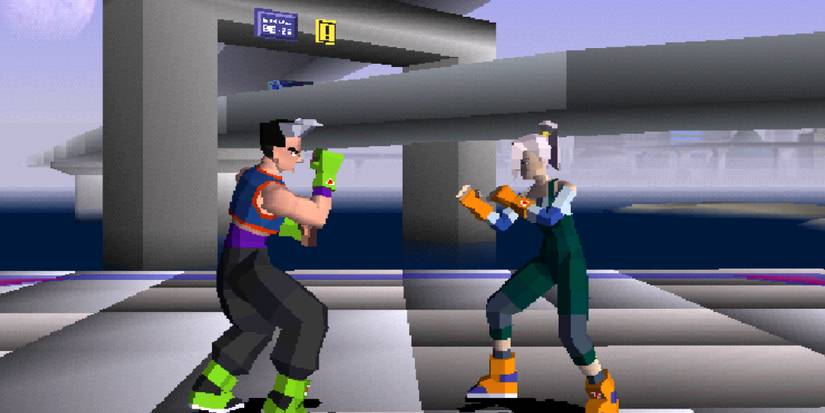 Playing a match in Tobal No. 1