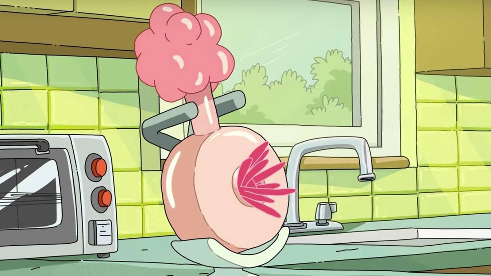a Plumbus in a kitchen