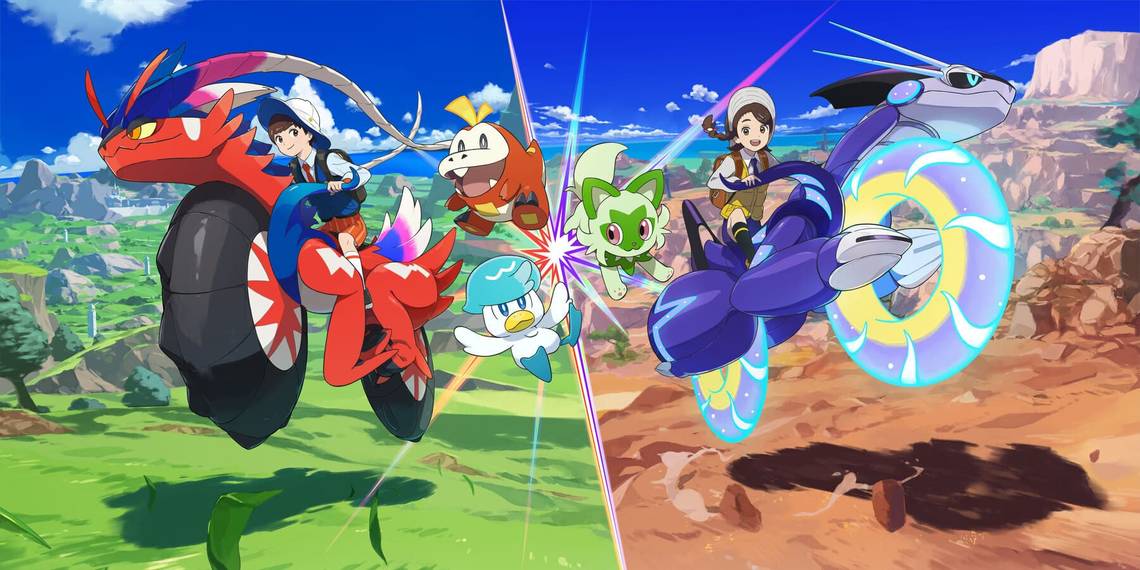 "Diseños Fanáticos de Versiones Paradox de Miraidon y Koraidon en Pokémon Scarlet y Violet"