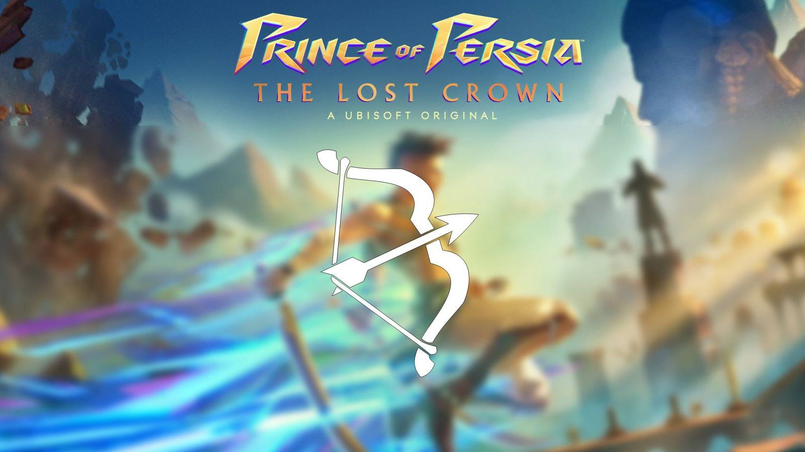 prince of persia the lost crown cover are with a bow symbol.