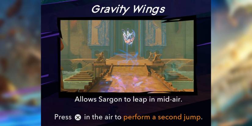 the gravity wings in prince of persia the lost crown.