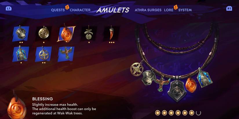 Prince of Persia The Lost Crown How To Equip Amulets