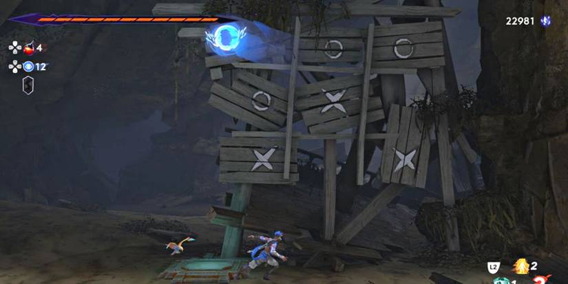 how to solve the sunken harbor tic tac toe puzzle in the lost crown.