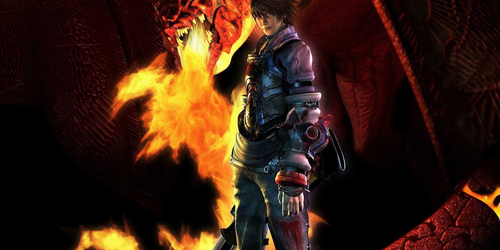 Promo art featuring characters in Drakengard