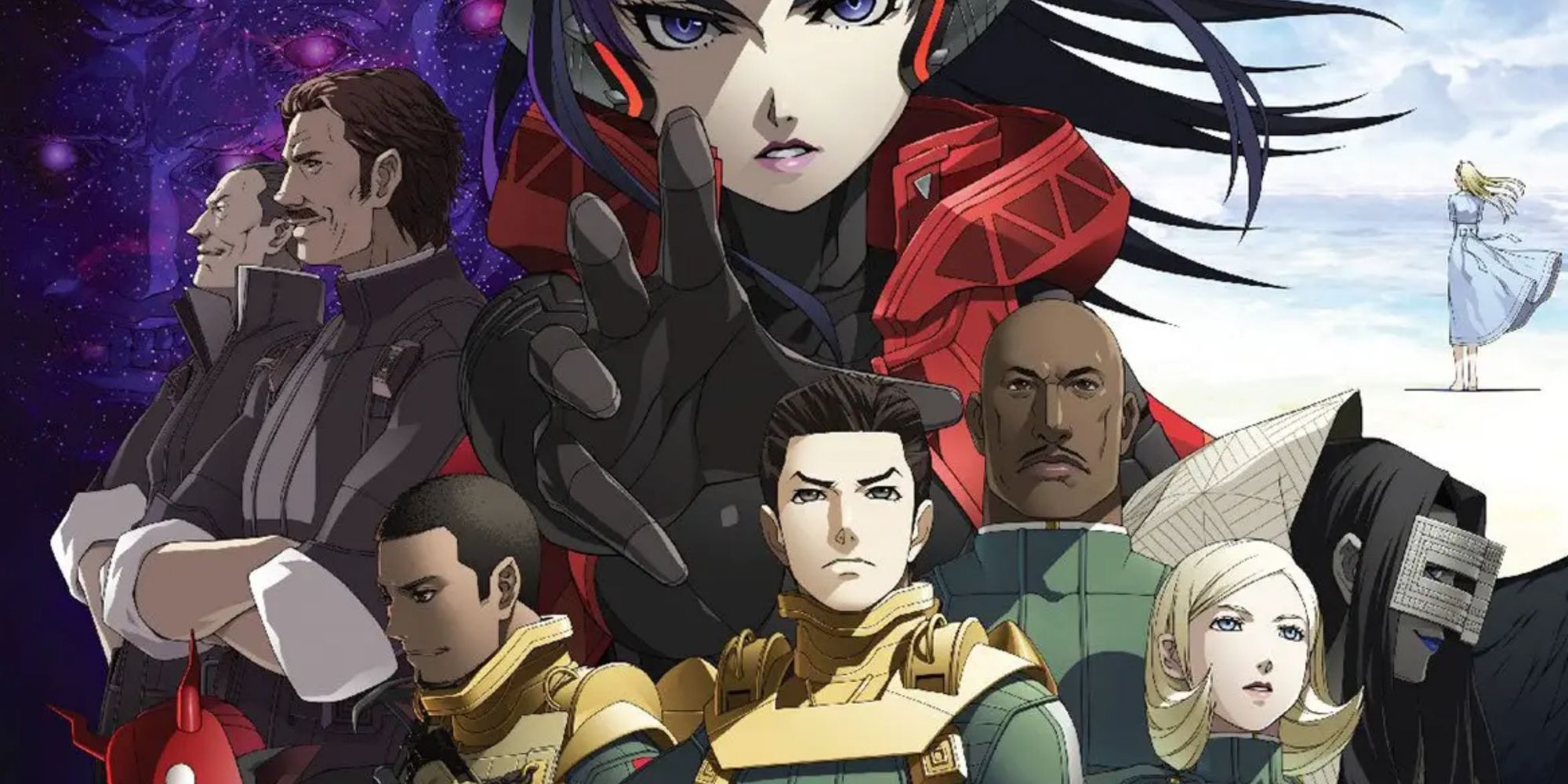 Promo art featuring characters in Shin Megami Tensei Strange Journey