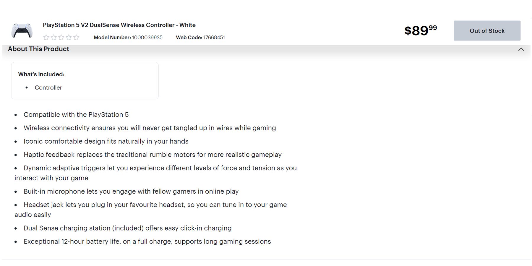 ps5 dualsense v2 best buy canada listing