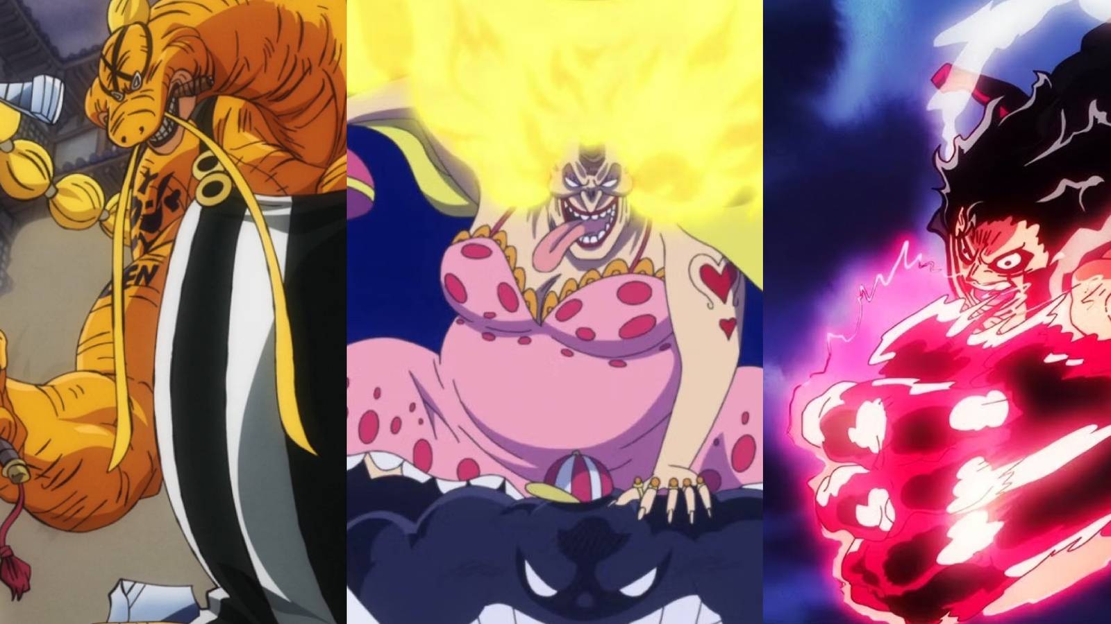 queen big mom monkey d luffy one piece