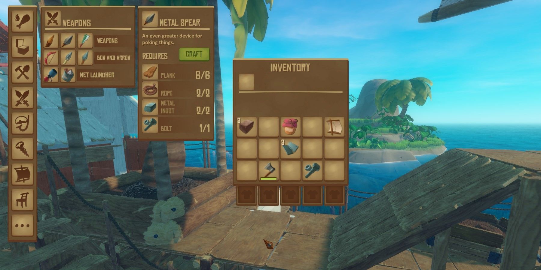 raft game inventory