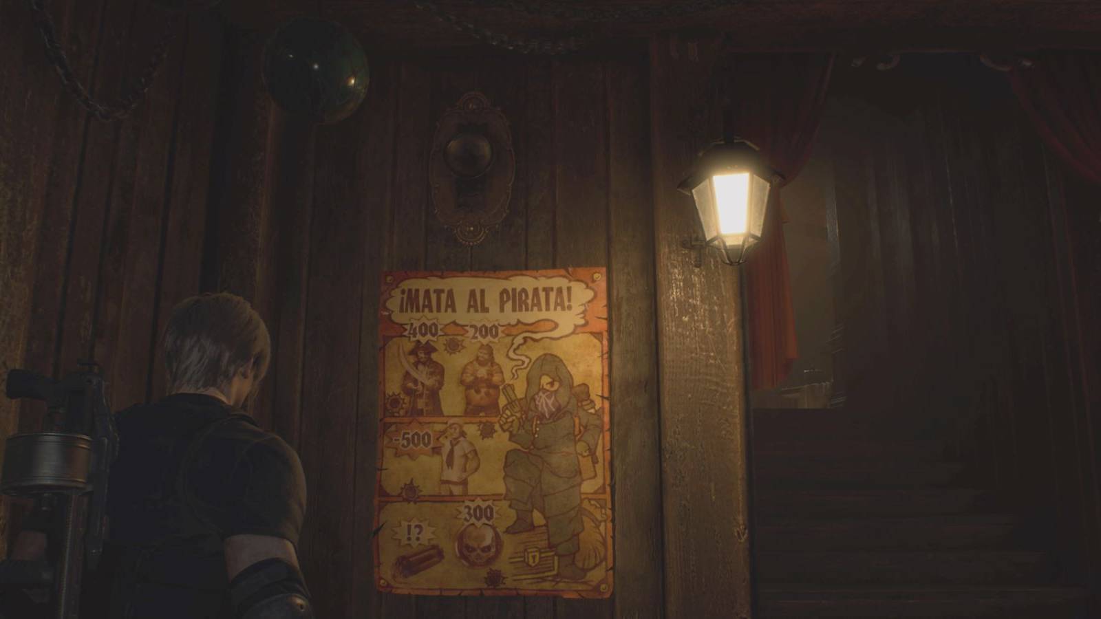 RE4 remake leon shooting gallery poster