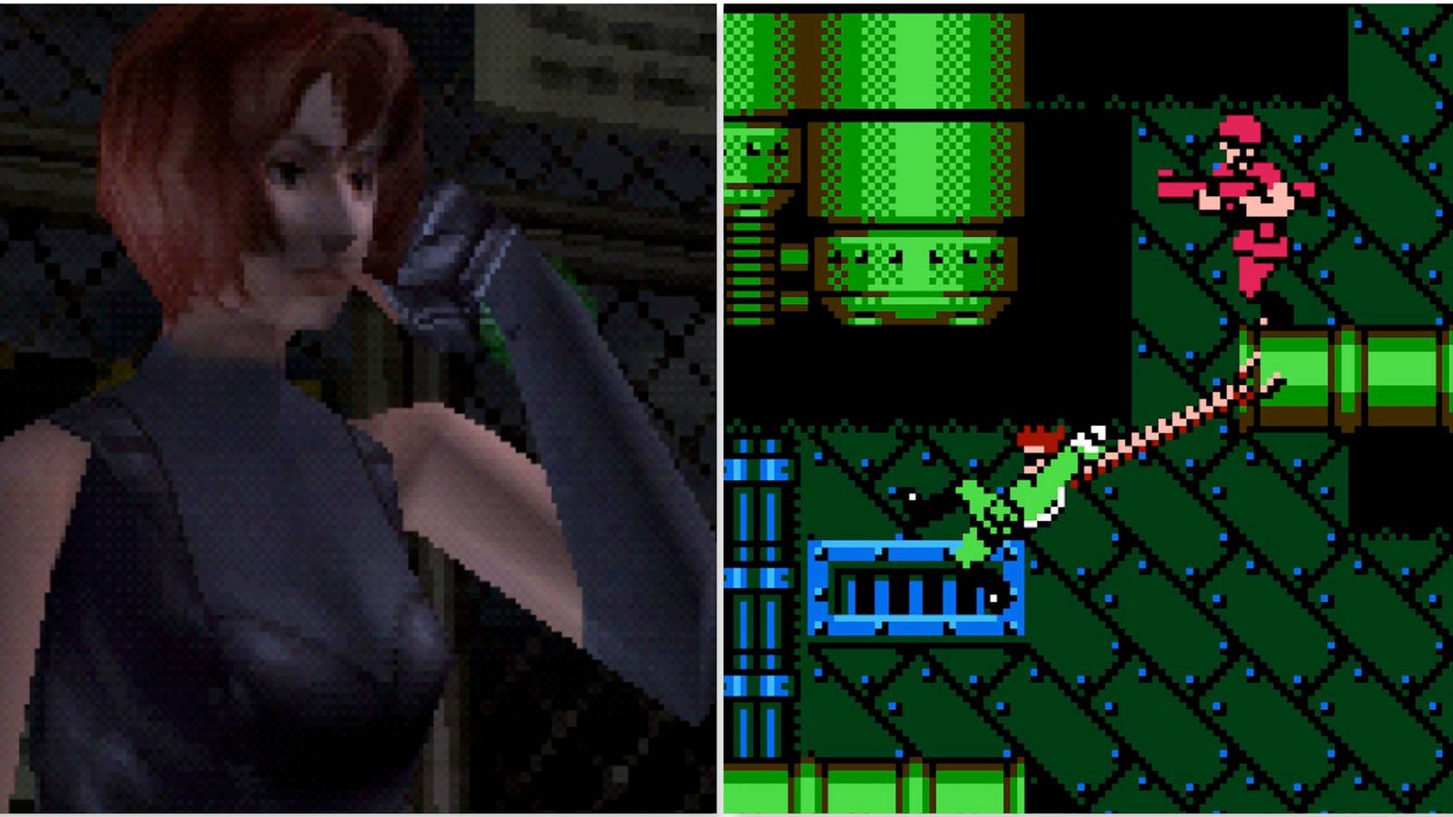 Regina in Dino Crisis and Swinging around in Bionic Commando