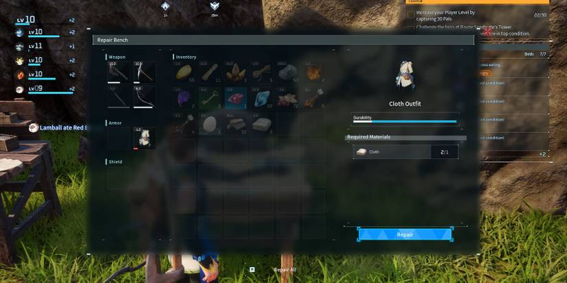 repairing item palworld