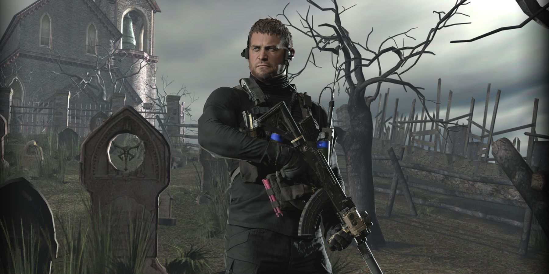 Resident Evil 4 Cemetry Chris Redfield