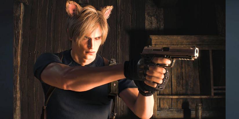 Resident Evil 4 Remake Unlockable Leon Kennedy Cat Ears Accessory